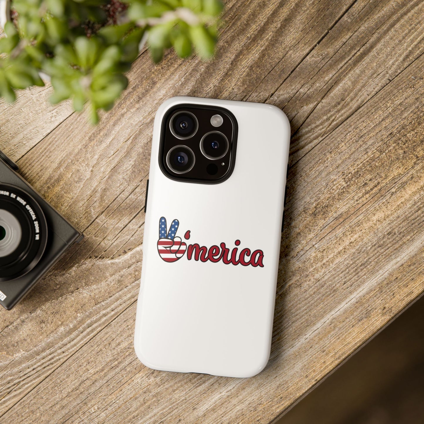 Patriotic Phone Case - 'V for America' - Tough & Stylish