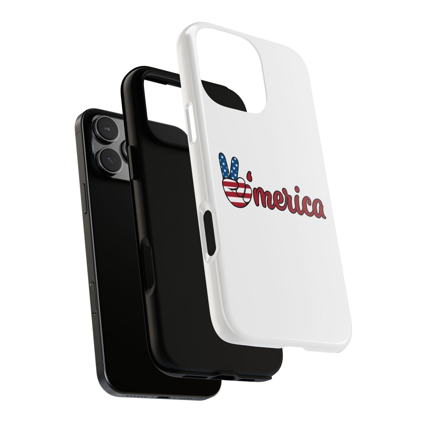 Patriotic Phone Case - 'V for America' - Tough & Stylish