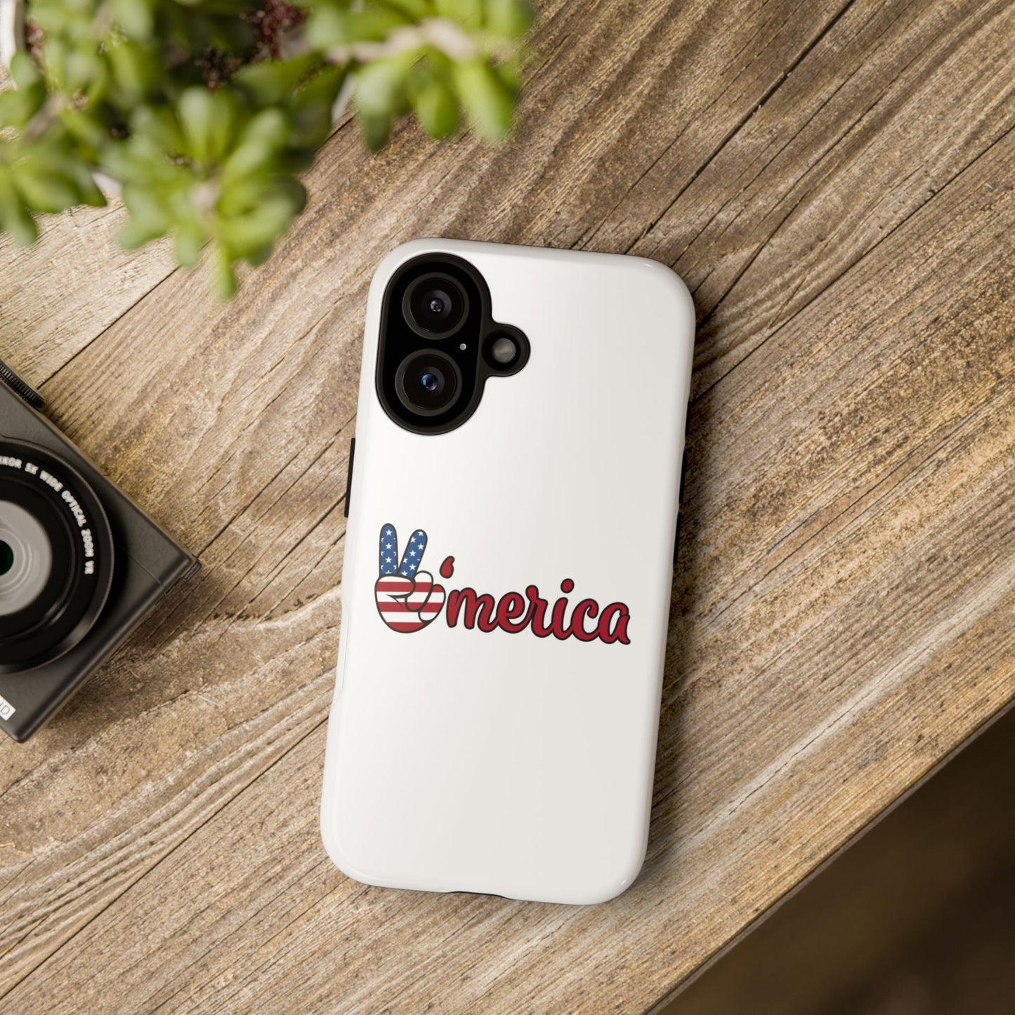 Patriotic Phone Case - 'V for America' - Tough & Stylish