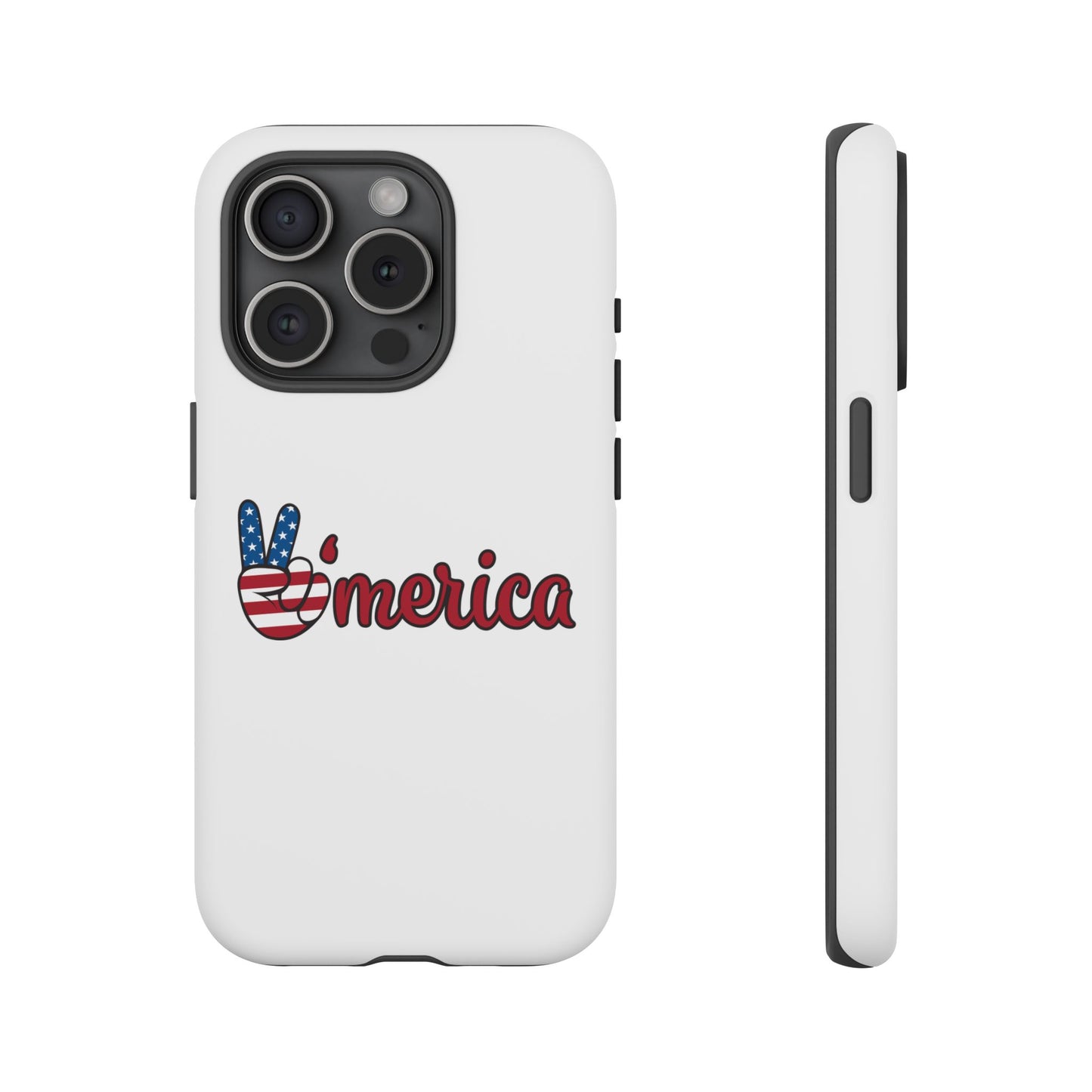 Patriotic Phone Case - 'V for America' - Tough & Stylish