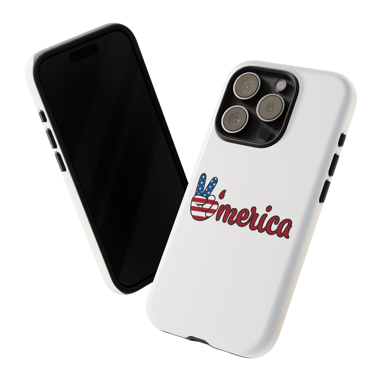 Patriotic Phone Case - 'V for America' - Tough & Stylish