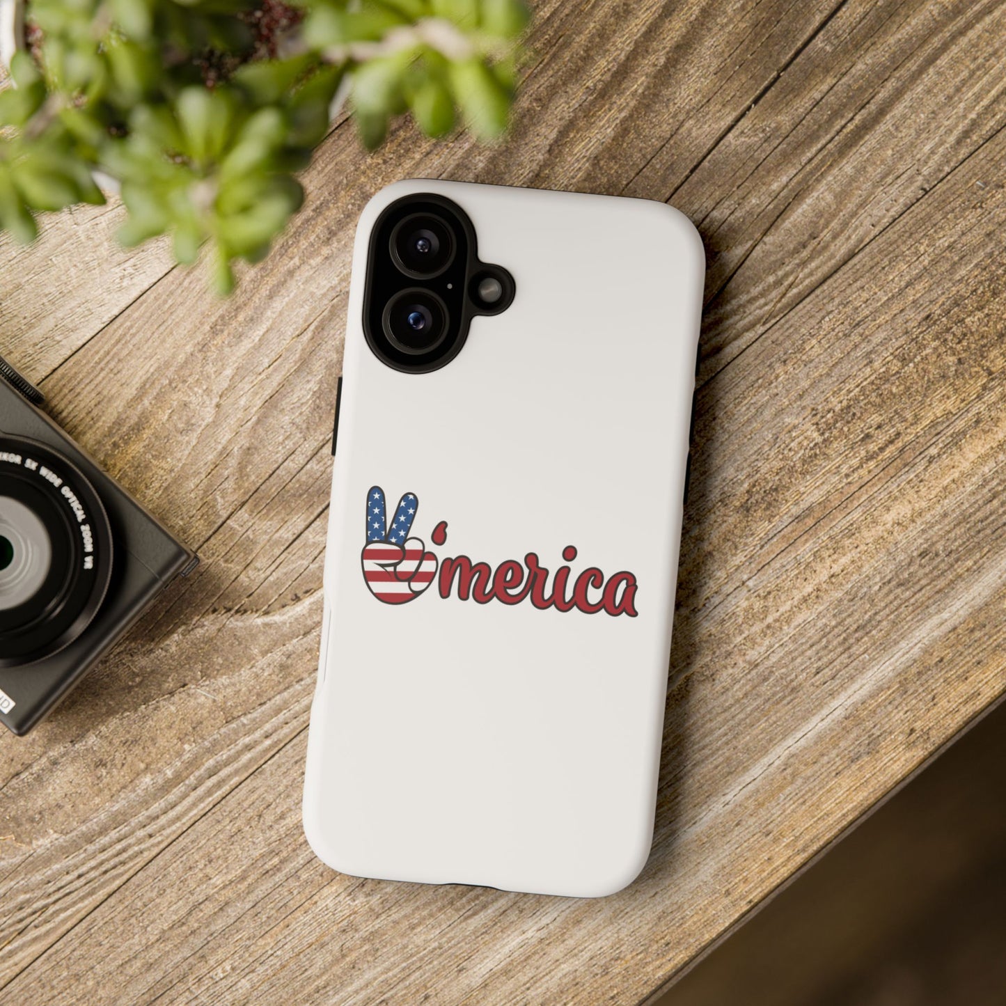 Patriotic Phone Case - 'V for America' - Tough & Stylish