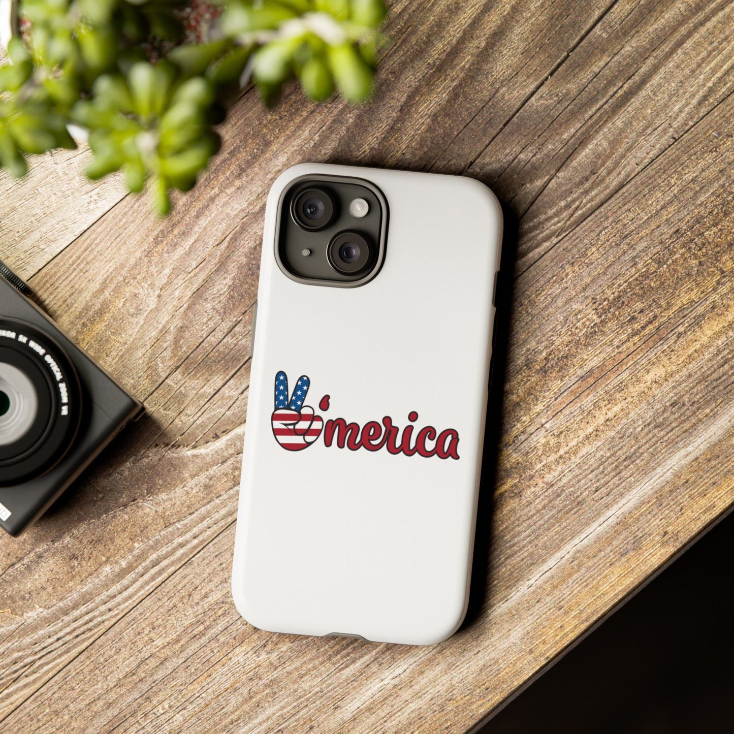 Patriotic Phone Case - 'V for America' - Tough & Stylish