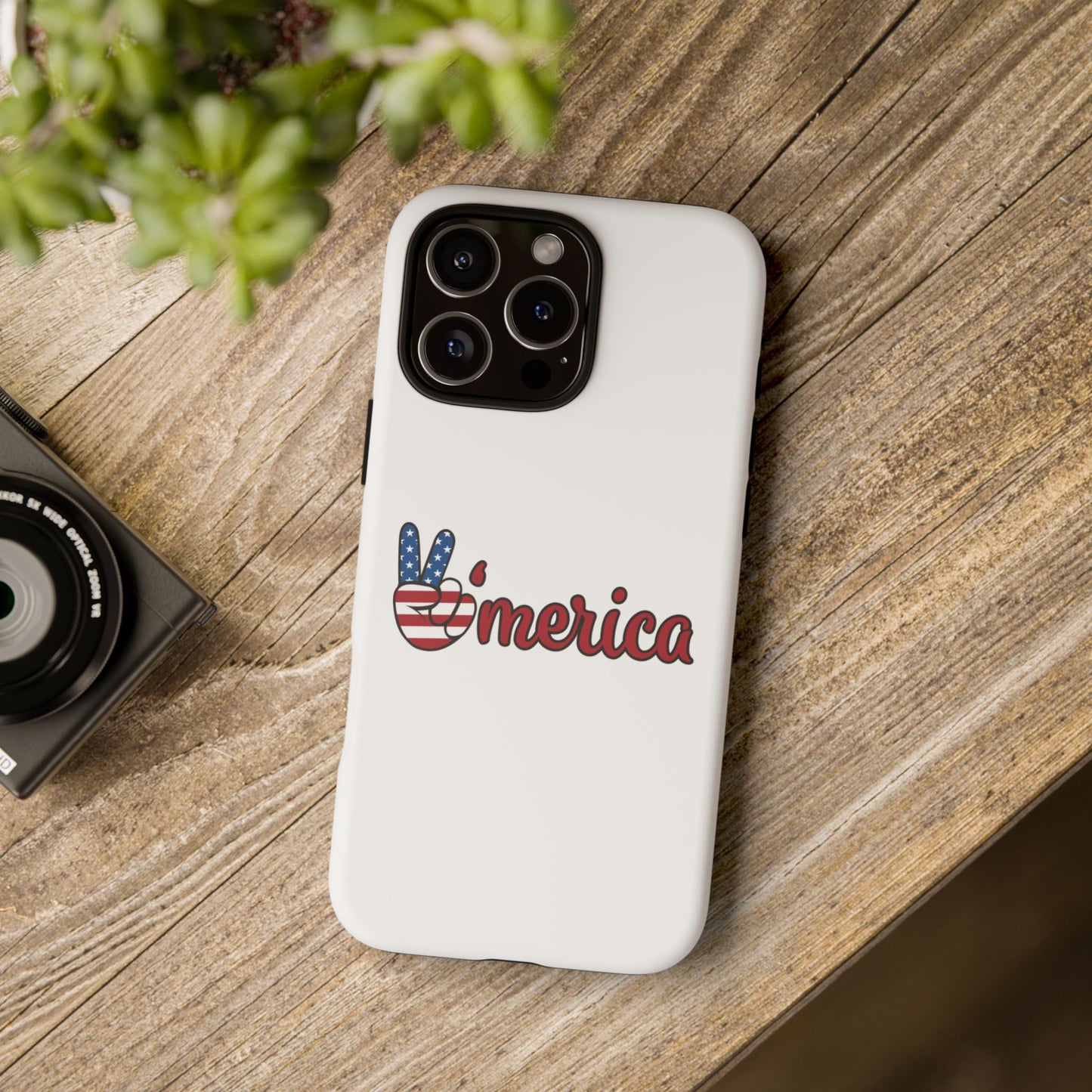 Patriotic Phone Case - 'V for America' - Tough & Stylish