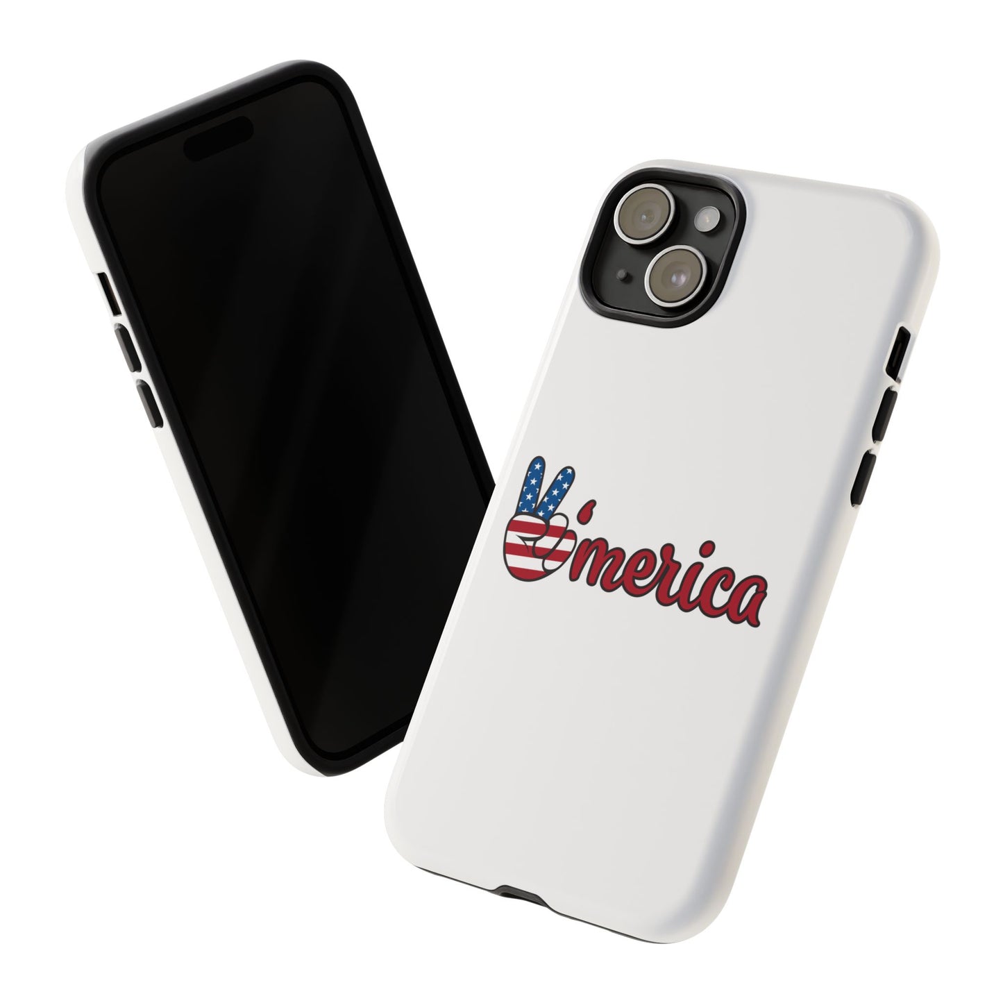 Patriotic Phone Case - 'V for America' - Tough & Stylish