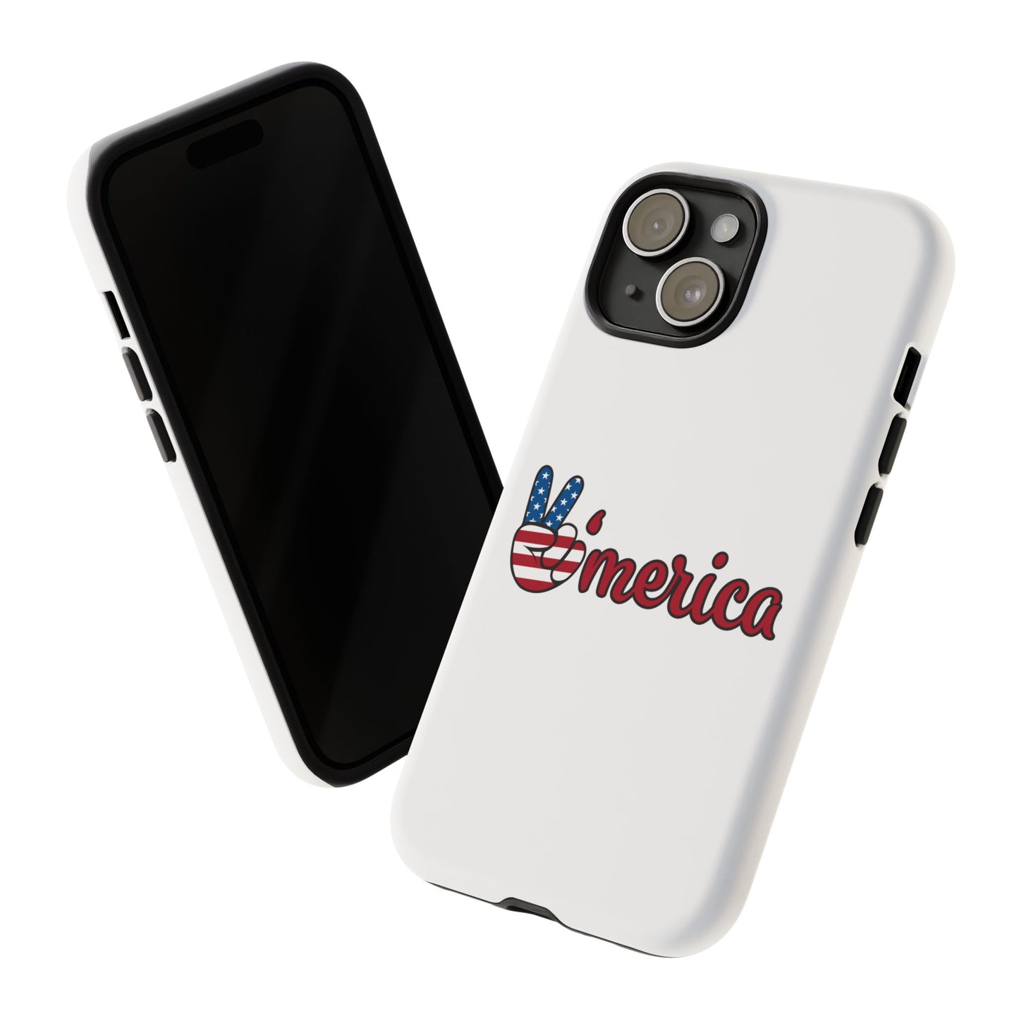 Patriotic Phone Case - 'V for America' - Tough & Stylish