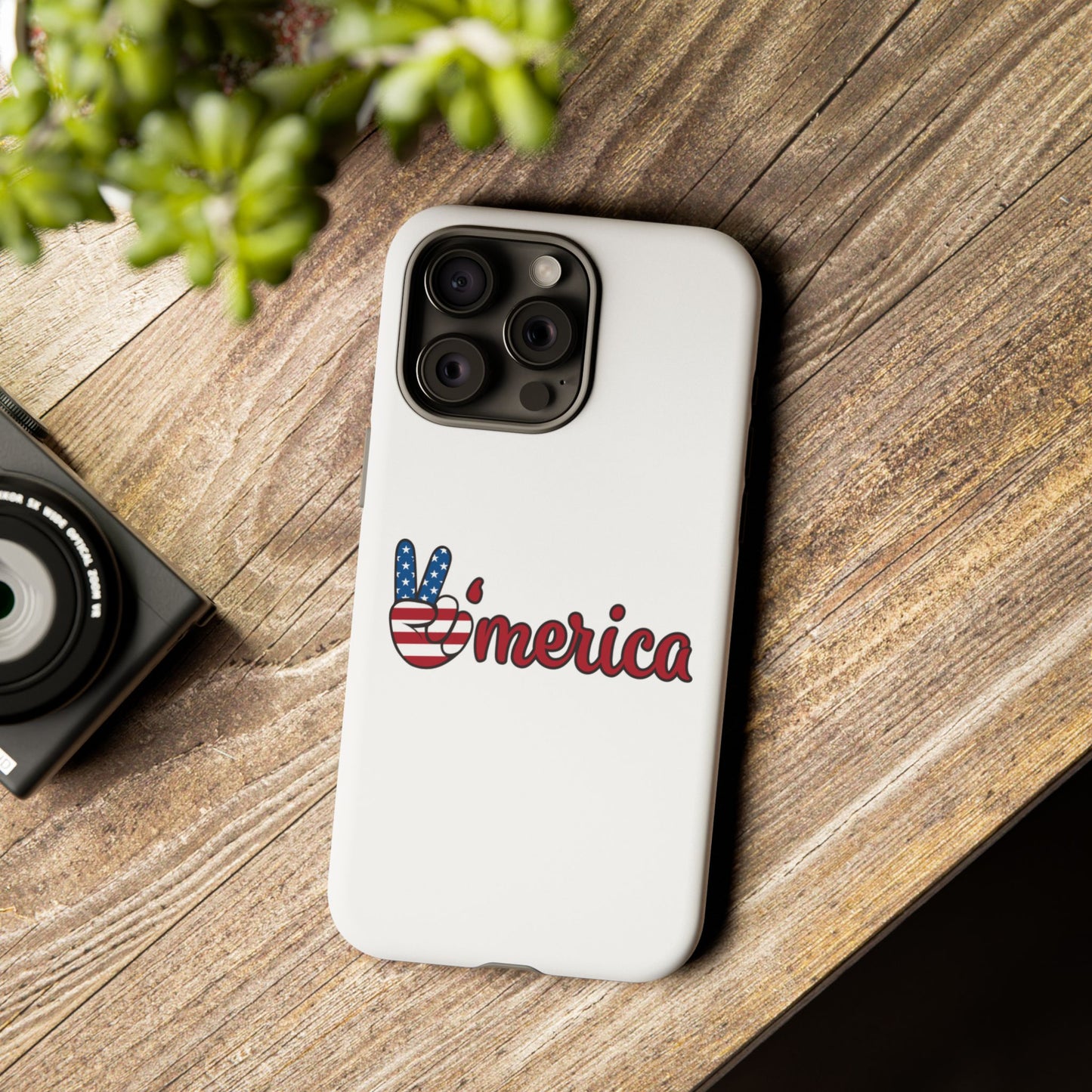 Patriotic Phone Case - 'V for America' - Tough & Stylish