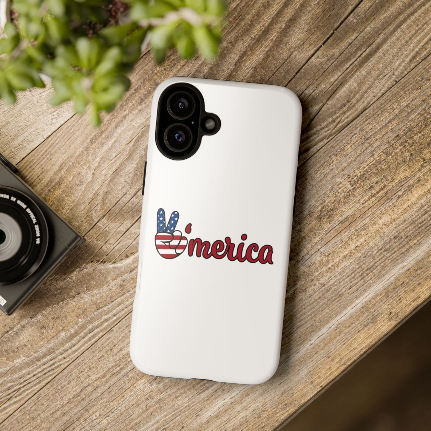 Patriotic Phone Case - 'V for America' - Tough & Stylish