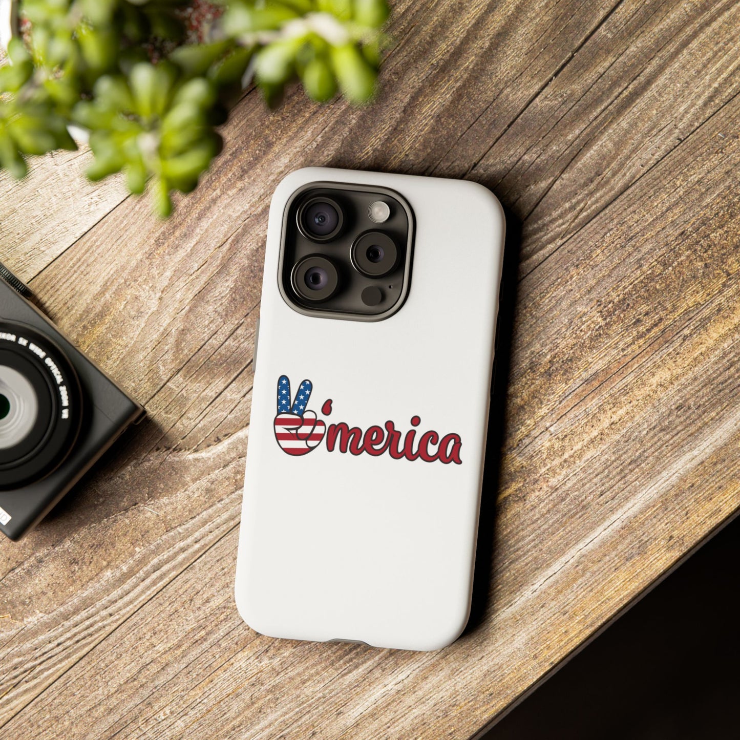 Patriotic Phone Case - 'V for America' - Tough & Stylish