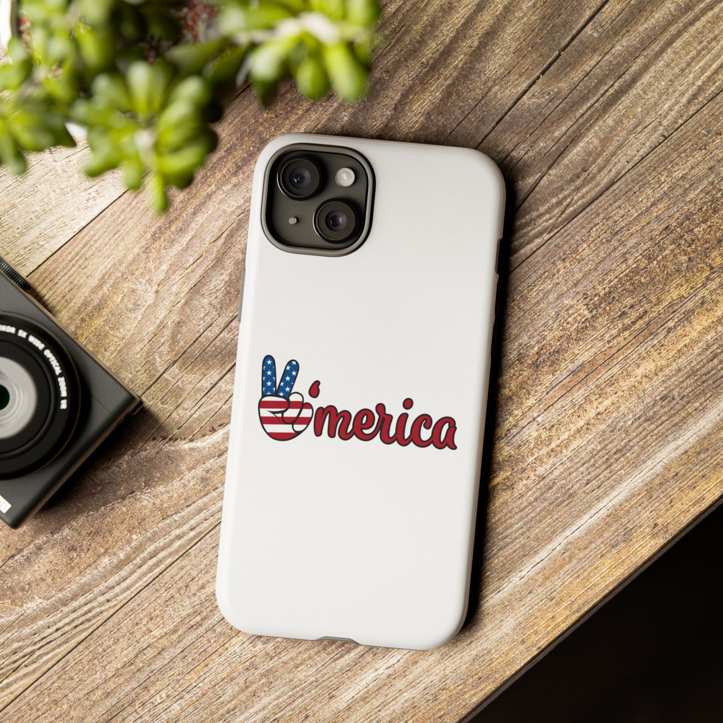 Patriotic Phone Case - 'V for America' - Tough & Stylish