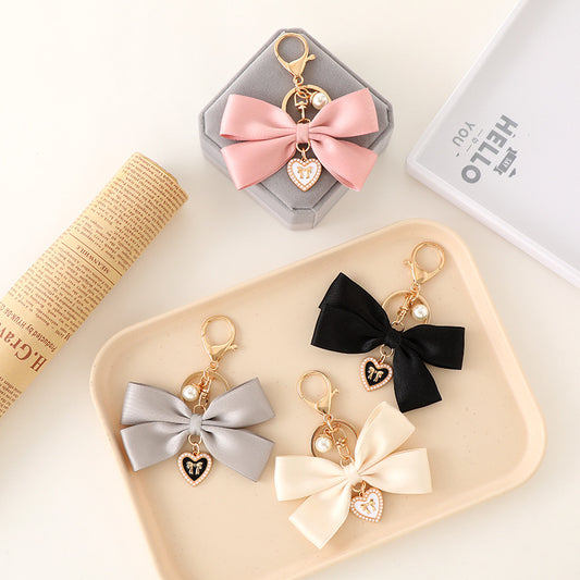 Fabric Ribbon Bow Pendant Fashion All-matching